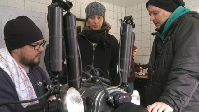 Videoteam: Stephan, Petra und Hoffi